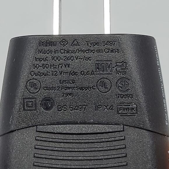 Braun 5497 DC 12V ShaverRazor Charger Power Adapter fits most Braun - Picture 11 of 12